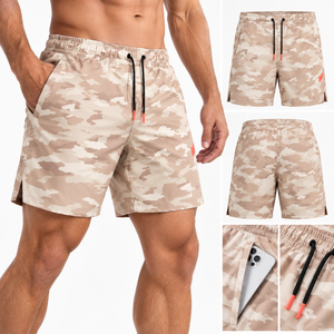 Ropa Deportiva para Hombre, Conjunto de Entrenamiento con Camuflaje, Camiseta Deportiva Transpirable, Pantalones Cortos, Ropa Deportiva Personalizada, Marca Privada, Ropa de Fitness - Product Image 3
