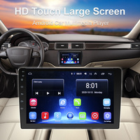 Monitor de Coche Universal Android Negro de 9/10 Pulgadas 1 DIN, Reproductor de DVD para Coche con GPS y Navegación Inteligente