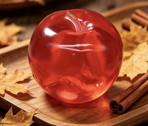 Nouvelle balle anti-stress en TPR de 8 cm, thé vert maltose et pomme, jouet souple pour enfants et adultes, cadeau pour soulager la fatigue, vente en gros - Product Image 6