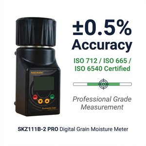 Analizador de Humedad SKZ111B-2 Pro, Medidor de Humedad para Granos, Semillas, Maíz, <span class=keywords><strong>Trigo</strong></span>, Rango de 8-35%, Apagado Automático - Product Image 1