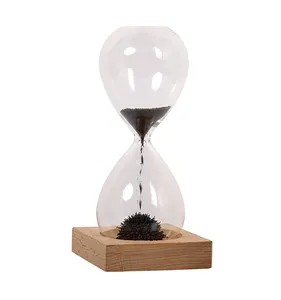 hourglass magnetic timer for home decoration,magnetic sand hourglass
