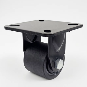 Fabrikpreis Nylon Starre 2-Zoll Feststehende Schwerlast-Industrierollen Kugellager 300kg Tragfähigkeit Langlebiger Trolley 1 Jahr Garantie - Product Image 1