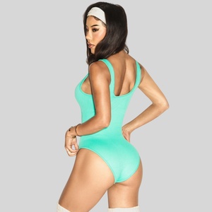 Phụ Nữ Sexy Không Tay Thể Thao Giản Dị Jumpsuit Biểu Tượng Tùy Chỉnh Nhanh Khô Thoáng Khí Phòng Tập Thể Dục Tập Thể Dục Tập Thể Dục Shapewear Một Mảnh Bodysuits - Product Image 3