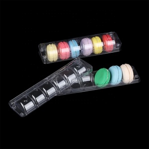 Contenitore Monouso in PET Trasparente per 6 Macaron con Vassoio in <span class=keywords><strong>Plastica</strong></span> Interno - Product Image 5