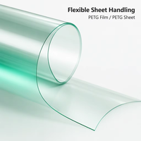 Film PETG transparent couleur 0,5 mm 1220x2440 mm de qualité alimentaire 4ftx8ft pour impression, publicité, thermoformage, découpe en rouleau