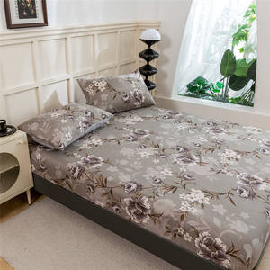 Commercio all'ingrosso 1800 filo di lusso egiziano microfibra lenzuolo stampato floreale Super morbido profondo tasca 4 pezzi Home Hotel - Product Image 5