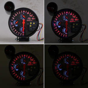 ขายดี 5 นิ้ว 4-in-1 สำหรับมาตรวัดรถยนต์ อุปกรณ์วัดอเนกประสงค์สำหรับการดัดแปลงรถยนต์ วัดรอบเครื่องยนต์ วัดน้ำ - Product Image 2