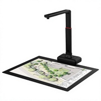 Caméra de numérisation de documents A2 USB haute vitesse grand format avec capteur CMOS 21MP, garantie 1 an, en stock, noir, SDK