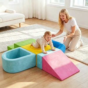 Offre Spéciale Usine : Ensemble de Jeu 7-en-1 pour Enfants, Escalade et Glisse, Éveil Éducatif, Blocs de Construction Modulaires Colorés en Forme de Canapé - Product Image 6