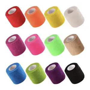 複数の用途の色付き自己粘着性不織布粘着性包帯スポーツ粘着性弾性包帯