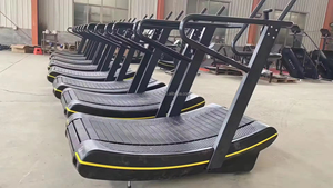 Tapis roulant incurvé silencieux d'écran HD de réglage de vitesse de la résistance magnétique non alimentée commerciale de forme physique de gymnase pour la <span class=keywords><strong>musculation</strong></span> de puissance - Product Image 6