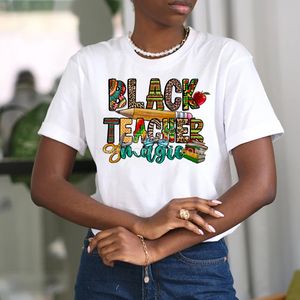 Black Teacher Magic Black History Teachers' Day DTF Impresión <span class=keywords><strong>de</strong></span> transferencia <span class=keywords><strong>de</strong></span> calor Hierro en pegatinas Sublimación para bolsas <span class=keywords><strong>de</strong></span> camisa <span class=keywords><strong>de</strong></span> ropa - Product Image 2