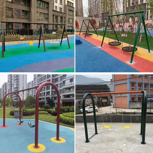 Tùy Chỉnh Vườn Đu Đặt Đôi Duy Nhất Người Patio Đu Ngoài Trời Nhựa Trượt Cho Trẻ Em Của Nhà Chơi Thiết Bị Giải Trí - Product Image 2