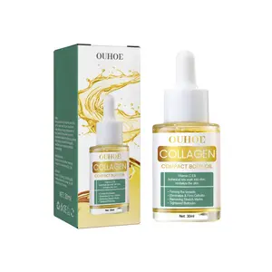 Wholesale OUHOE 30ml Body Shaping Oil Stretch Marks Removing Breasts Firming Buttocks Tightening Collagen Compact Body Oil
