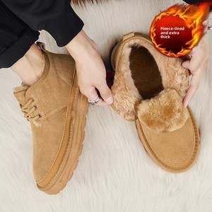 2026 nuovi KJ scarpe da neve da <span class=keywords><strong>uomo</strong></span> autunno inverno scarpe da lavoro Casual in cotone metà Top calde e foderate in pile integrate in pelle - Product Image 4