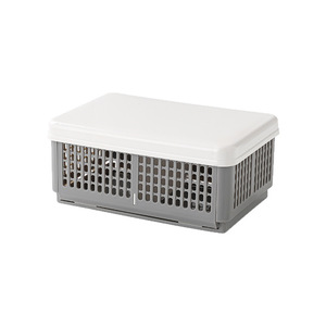 Portable Foldable Hollow Lunch <b>Box</b> Rectangle White <b>With</b> <b>Lid</b> Compartmentalized <b>Storage</b> For Fruit And Vegetable Travel Use - Product Image 5