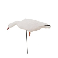 Décorations en plastique peintes de leurres d'oie blanche de neige de colvert pour la chasse