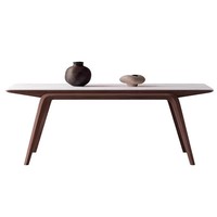 Table à Manger Rétro Française en Bois Massif avec Quatre Chaises, Combinaison Haut de Gamme, Table Ronde Simple pour Appartement ou Villa