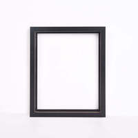 Cadre photo en MDF noir simple et solide pour photos 6x8, 8x10, 12x16, A4 – Idéal pour la maison, la table ou à suspendre – Cadeau