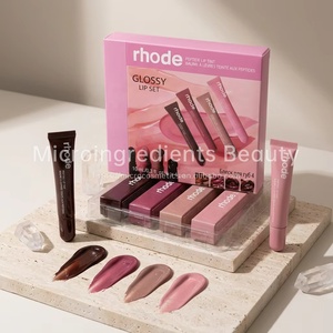 Ensemble de 4 gloss à lèvres rhode, longue tenue, hydratant, waterproof, anti-transfert, kit de maquillage pour femmes - Product Image 5