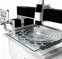 Nouvelle conception de machine de découpe à jet d'eau haute pression CNC 5 axes multifonctionnelle, moteur, couvercle en acier inoxydable, métal, pierre, verre, caoutchouc