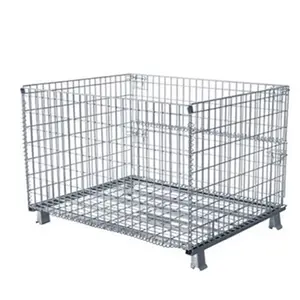 Metal Industrial Wire Mesh Container Metal Cage