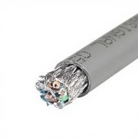 Câble Ethernet blindé YK Cat8 à paires torsadées, conducteur en cuivre massif, blindage en feuille d'aluminium tressée, certifié CE