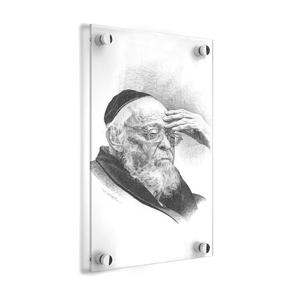 Judía Judaica Kosher regalos personalizados Shabbat Al Hamichyah decoración del hogar lujo Lucite Gadol boceto acrílico decorativo arte de pared - Product Image 3