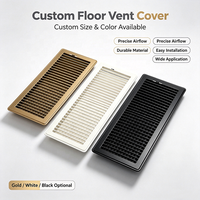 Grille de ventilation réglable en fer de haute qualité pour système CVC, sortie d'air 6*14, épaisseur 0,6 mm, 0,775 kg