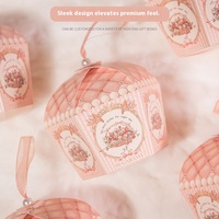 Carpeta Portátil de Estilo Europeo, Creativa y Reciclable, con Impresión Desvanecedora, para Regalos de Boda, Construcción en Cartón