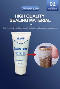 Pâte d'étanchéité avec composé de <span class=keywords><strong>joint</strong></span> de tuyau en lin <span class=keywords><strong>et</strong></span> mastic fileté gris PTFE pour applications de plomberie 65g - Product Image 3