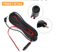 Kamera Mundur Mobil Dirui 33ft dengan Kabel Ekstensi Lebih Panjang untuk Perekaman Mundur, Konektor Sudut Kanan, Bahan PVC/Nylon