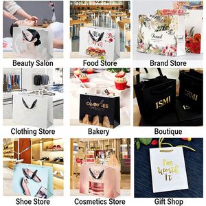 Bolsa de Papel Kraft Blanca con Asa Plana, Impresión a Todo Color en Ambos Lados, para Empaque de Moda, Calzado Deportivo y Marcas de Estilo de Vida - Product Image 5