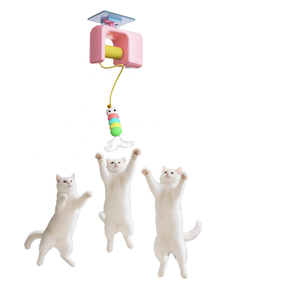 Jouet interactif durable et automatique pour chat <span class=keywords><strong>Souris</strong></span> en plastique de style simple avec plume Emballage de boîte à jouets pour animaux de compagnie de petite taille - Product Image 1