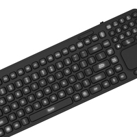 Harga terbaik 203 Keyboard medis lampu latar LED USB 2.0 tulisan tipe OEM ODM Keyboard proyeksi industri dengan tata letak AS & Inggris