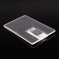 Clé USB transparente personnalisée avec logo en gros 2.0 pour cadeau d'affaires