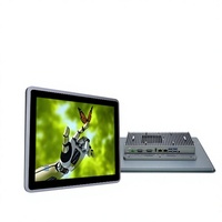 Ordinateur industriel tout-en-un avec écran tactile résistif HD de 17 pouces, 8 Go de RAM et 128 Go de stockage
