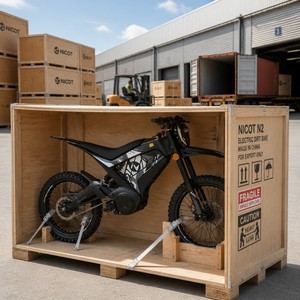 Moto électrique tout-terrain <span class=keywords><strong>Nicot</strong></span> N2 Édition Économique avec pneus à crampons, moteur brushless à entraînement central pour la conduite sur sentier - Product Image 5