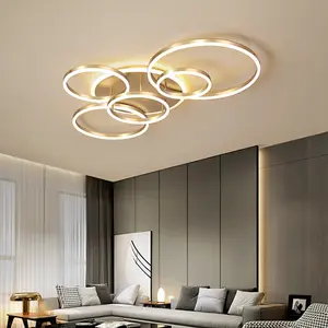 Vendita calda lampade in alluminio creativo in stile americano casa rotonda per la decorazione lampade a LED a soffitto