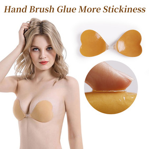 XB099 Reggiseno in Silicone a Forma di Cuore Senza Spalline e Schiena Scoperta, Riutilizzabile, <span class=keywords><strong>Invisibile</strong></span>, con Coppa Sottile per Ragazze - Product Image 2