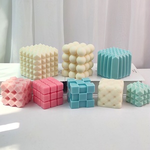 แม่พิมพ์เรซิ่นรูปทรงเรขาคณิตสำหรับทำเทียนหอมตกแต่งบ้าน ขายส่ง - Product Image 1