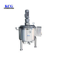 Cuve de mélange en acier inoxydable de 500 L avec agitateur et moteur pour applications chimiques et alimentaires liquides