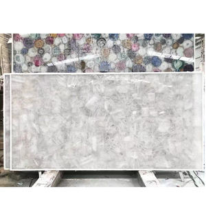 Dalle de quartzite blanche naturelle de luxe en pierre de conception moderne du Brésil - Product Image 5