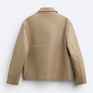 <span class=keywords><strong>Giacca</strong></span> <span class=keywords><strong>di</strong></span> <span class=keywords><strong>pelle</strong></span> da uomo con colletto con bavero personalizzato - Product Image 2