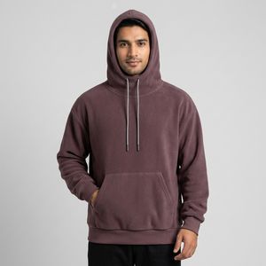 Sudadera con Capucha Tipo Balaclava Extra Grande para Hombre, de Forro Polar Grueso de 450 g/m², Estilo Vintage, con su Propio Logotipo - Product Image 1