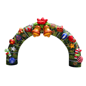 巨大なカスタムインフレータブルツリーデザインアーチインフレータブルクリスマス装飾装飾 - Product Image 2