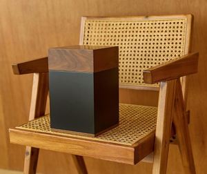 Özel siyah ceviz Urn için insan külleri cenaze çanta kremasyon ahşap <span class=keywords><strong>Urns</strong></span> ile el işi kutusu depolama için - Product Image 6