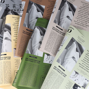 Papel de Regalo de Diseño Clásico con Estampado de Periódico de Moda de 50 cm x 57 cm para Envolver Flores - Product Image 2