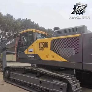 Excavatrice d'occasion Volvo EC500 de 50 tonnes, marque suédoise originale, grande excavatrice sur chenilles de taille moyenne, provenant de Suède, de seconde main - Product Image 2