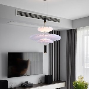 Candelabro decorativo de interior minimalista escandinavo personalidad creativa arte danés Ins viento paraguas en forma de luces colgantes - Product Image 5